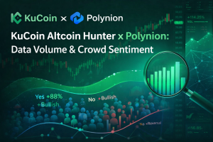 KuCoin Altcoin Hunter x Polynion data volume dan crowd sentiment altcoin